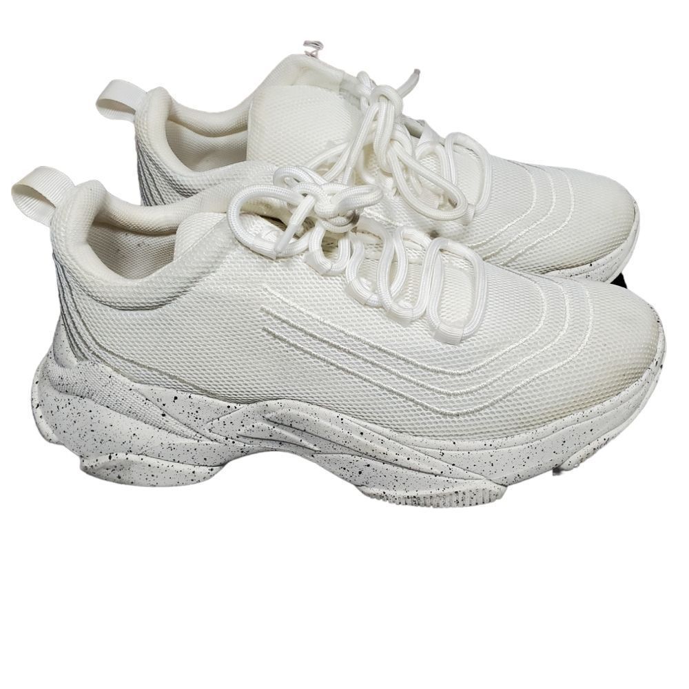 DOLCE VITA white tennis shoes 8